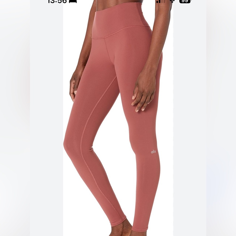 ALO Yoga High-Rise Leggings in Dusty Rose